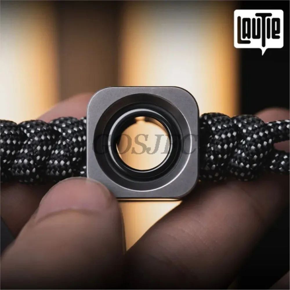 LAUTIE EDC Wormhole Pendant Paracord Beads Metal Fidget Toys For Adults