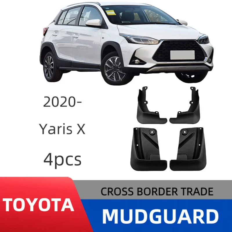 

Брызговики для Toyota Yaris X 2020-2023, брызговики, переднее и заднее крыло, брызговики, брызговики, автомобильные аксессуары