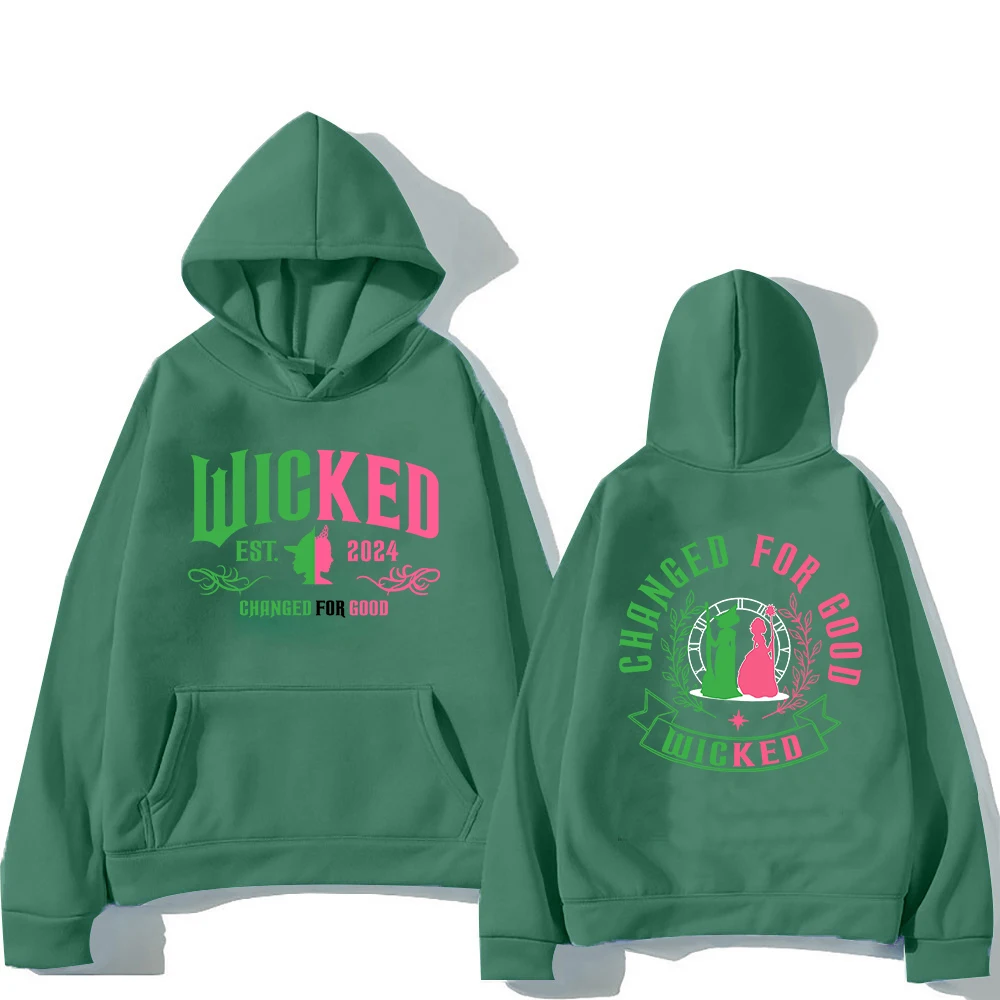 Wicked Change for Good Fantasy Movie Graphic Hoodie 2024 Men/women Hoodies Harajuku Aesthetic Winter Fleece Pullover Sweatshirt