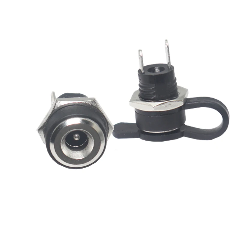【10PCS】3A 12v for DC Power Supply Jack Socket Female Panel Mount Connector 5.5 mm x 2.1mm 5.5 mm x 2.5mm DC022B