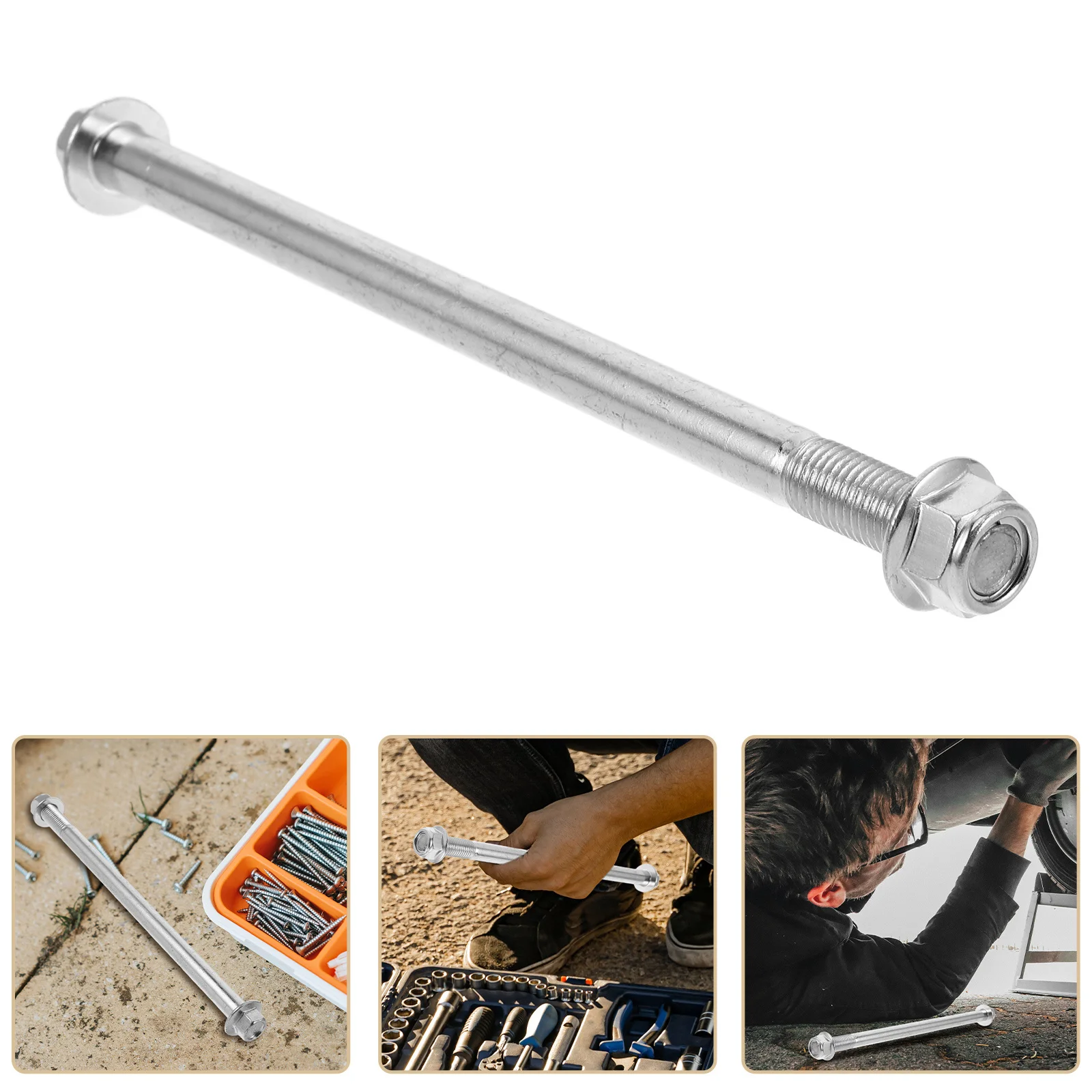 

Scooter Engine Lift Plate Hanging Shaft Metal Mount Bolt Kit Metric Hex Head Flange Bolts Set Replacement for Dirt Bikes