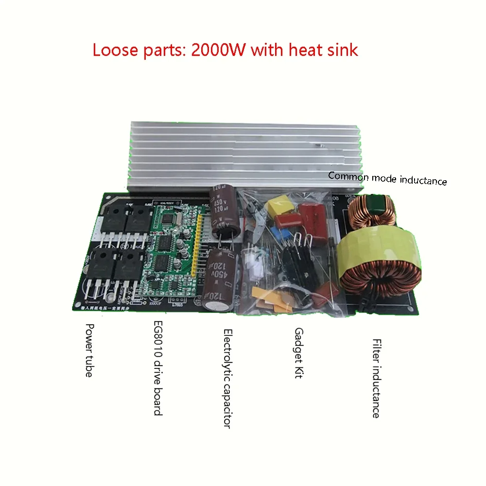 Imagem -03 - Inversor de Onda Senoidal Pura com Dissipador de Calor Tensão de Sobrecorrente Proteção Térmica 2000w 1000w dc 350v400v ca 16v a ca 220v 50hz 60hz