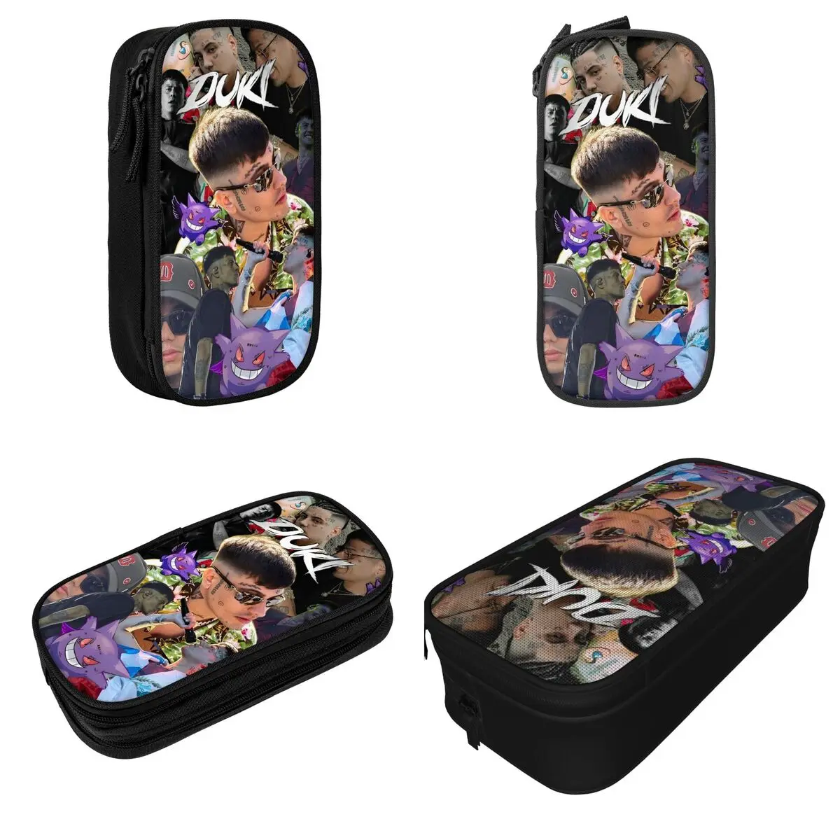 Lovely Hiphop Rapper DUKI Pencil Case Pencil Box Pen Kids Big Capacity Bag School Supplies Zipper Stationery