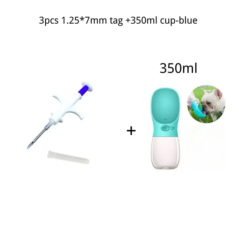 Veterinary Syringe Kit with 3 Microchip Smart Identification Transponders Ensuring Secure Animal ID Includes Dog Cup Items