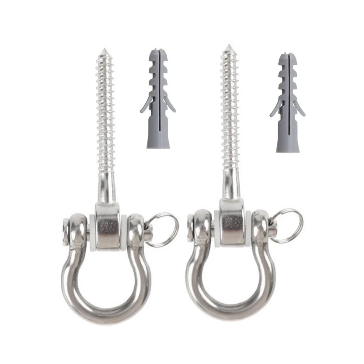 Swing Hangers Swing Set Hooks M8 Heavy Duty 180° Stainless Steel Hammock Hooks 1800LB Capacity for Sandbag Hammock Chair