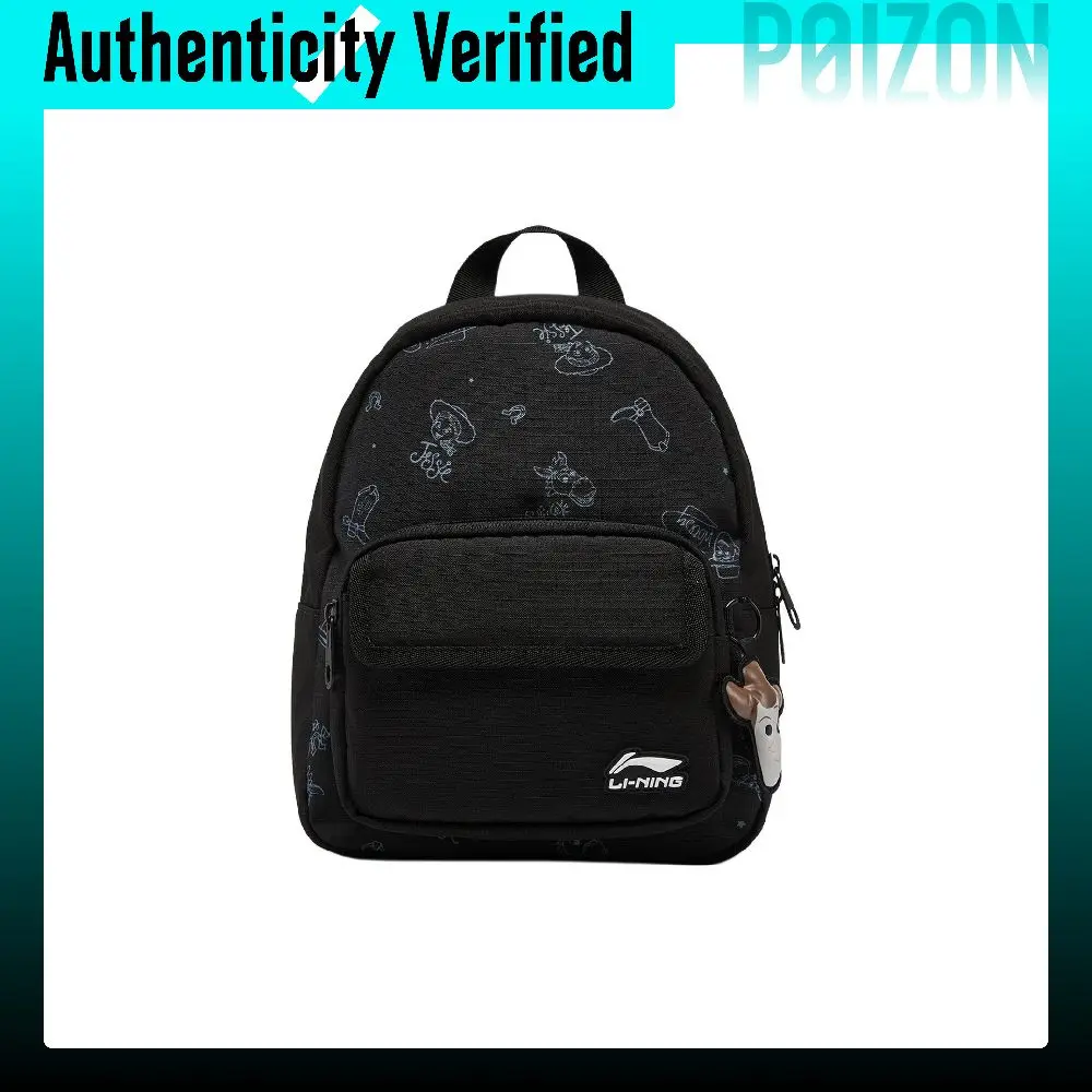 Li Ning X Disney, Collaboration Disney Toy Story Collection Sac à dos en polyester régulier pour femmes Noir ABSW336-1