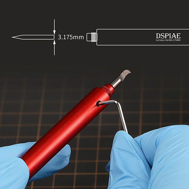 Dspiae HC سلسلة نموذج أداة الحفر نموذج هوكبيل هوك سكين يخدش سكين 0.1 مللي متر-1.0 مللي متر ل Gundam العسكرية نموذج عدد وأدوات