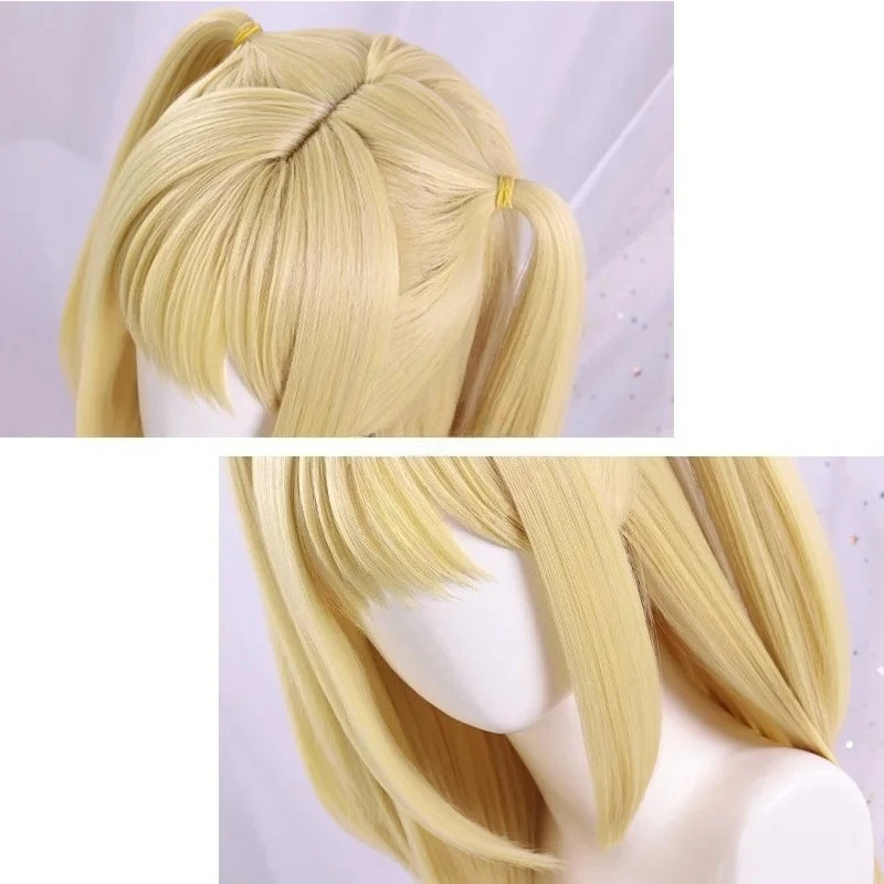 MisaMisa Cosplay Wig Long Style Golden Blonde Women's Style Amane Misa Anime Cosplay Wig Heat-Resistant Synthetic Fiber Hair image 6