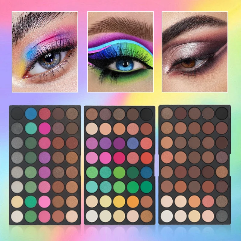 120-Color 3-Layer Eyeshadow Palette – Matte, Shimmer & Glitter Finishes, Highly Pigmented, All-in-One Makeup Kit for Professiona