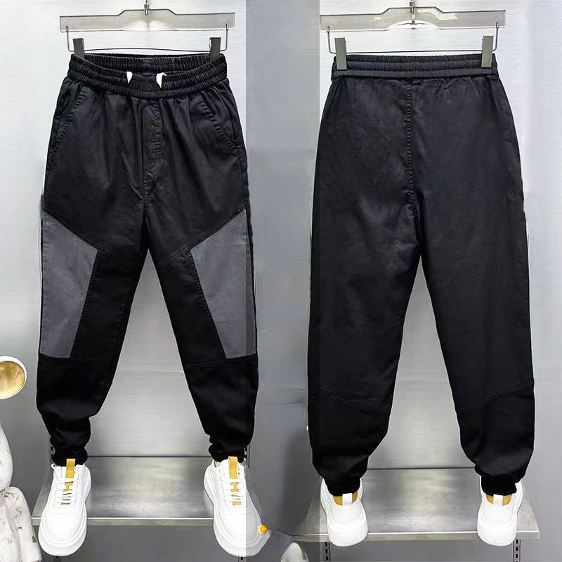 

Patchwork Sweatpants Men Streetwear Harajuku Jogger Sweatpants Hip Hop Pants High Quality Men Clothing Loose Elastic Trouser