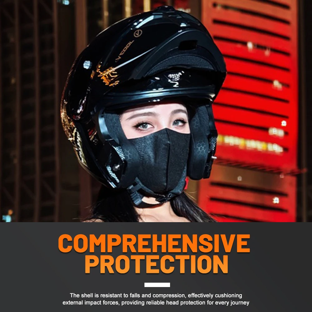 DOT certification modeled translation type male and female vehicle head case (includes internal shielding mirror)
