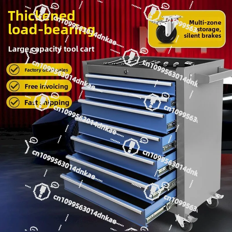 

Тележка для инструментов для ремонта автомобилей, тележка для хранения инструментов, шкаф для инструментов, обслуживание мастерской, мобильная ручная толчка, тяжелый ящик для инструментов, тележка