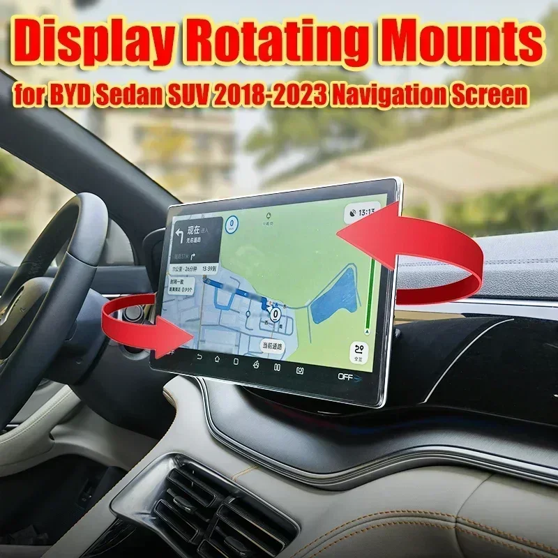 Swivel Tilting Device For BYD Atto3 Seal Dolphin Song Tang Han Navigation Screen Rotating Holder Central GPS Stand Display Mount