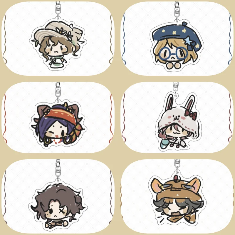 الهوية الخامس السمع ضعاف البستاني الكاهن اكسبلورر المفاتيح عالية القيمة لتقوم بها بنفسك أنيمي الاكريليك على الوجهين ساندويتش قلادة هدية #1