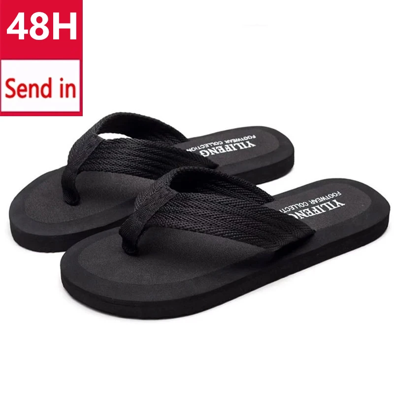 Summer Men Flip Flops Beach Slippers Sandals Non-slip Home Chanclas Slipper Anti-slip Shoes Shower Zapatos Hombre