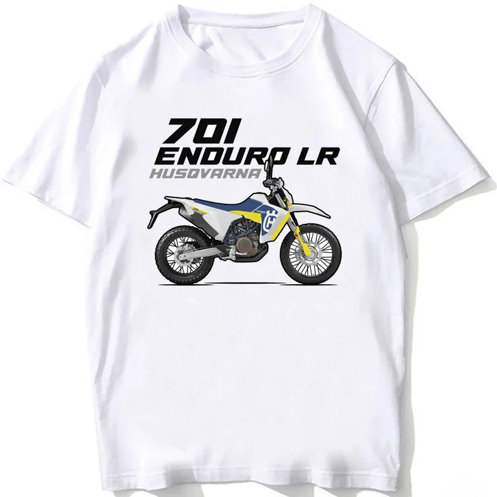 701 Enduro LR & Supermoto Superbike Rider T-Shirt Men Hip Hop Sport Casual White Tshirts Boy GS Adventure Motorcycle Riding Tees