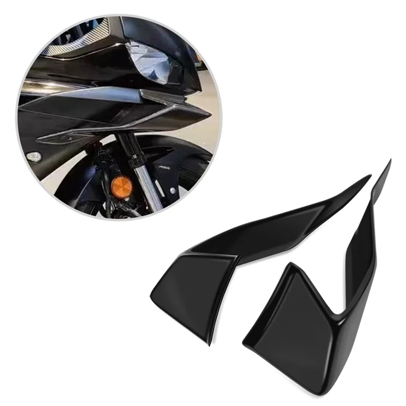 

Motorcycle Sport Downforce Naked Forntal Spoilers Aerodynamic Wing Deflector For Yamaha YZF-R3 YZF-R25 2019-2024