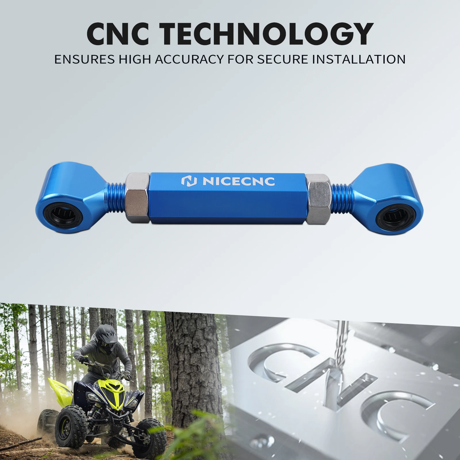 

NICECNC ATV Linkage Knuckle For Yamaha Raptor 700R 700 2013-2022 2017 2014 2015 2016 Accessories Provide 0"-4" Lowering Range