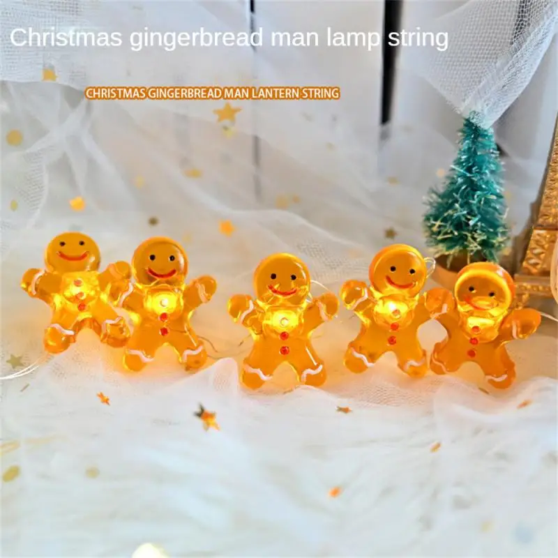 

Battery Gingerbread Man Snow Garland Lamp LED String Lights Outdoor Waterproof Fairy Lighting for Christmas Wedding Party Decor