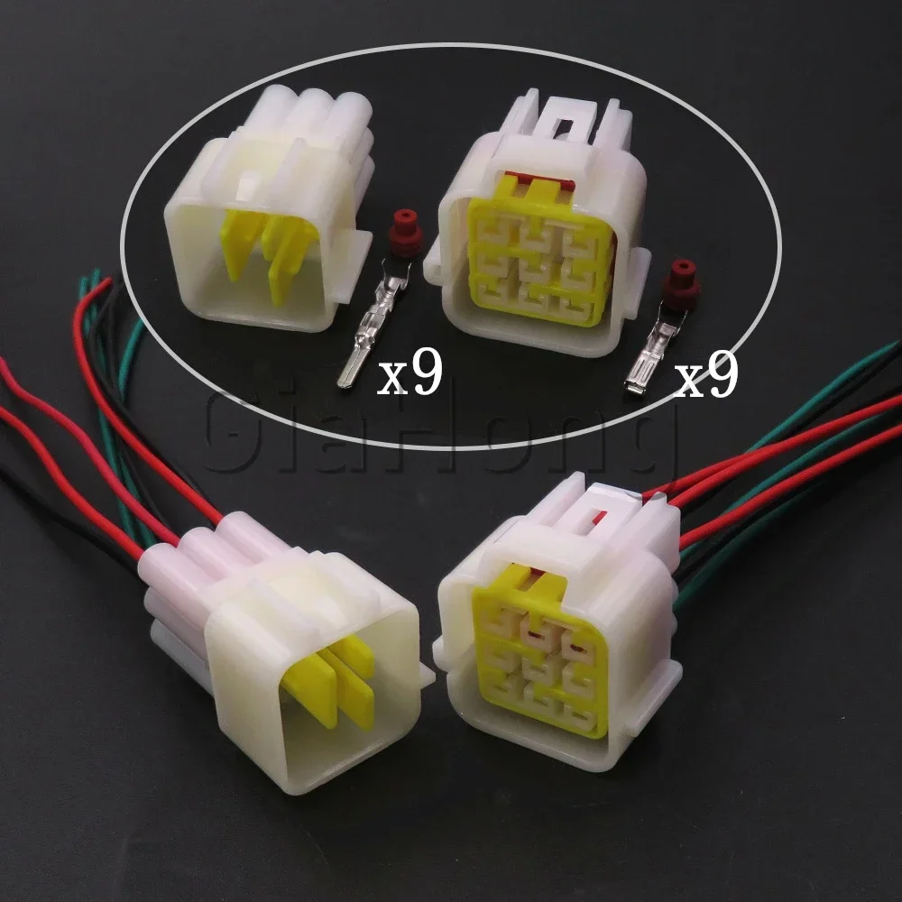 

1 Set 9 Ways AC Assembly Car Sealed Connector FW-C-9M-B FW-C-9F-B Auto Wire Socket Automobile Waterproof Adapter