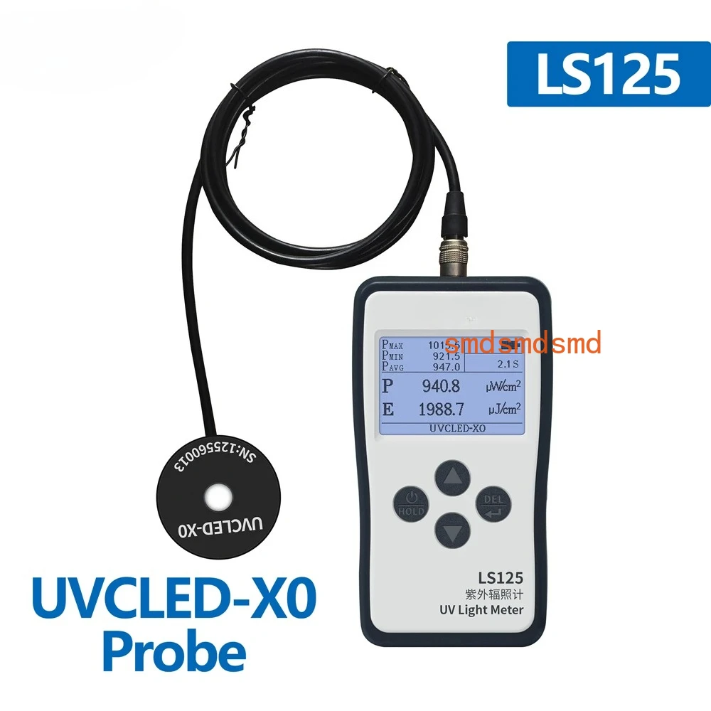 LS126A UVA radiometer LS125 UV light meter for high pressure mercury lamp UVC germicidal lamp Intensity energy dosage