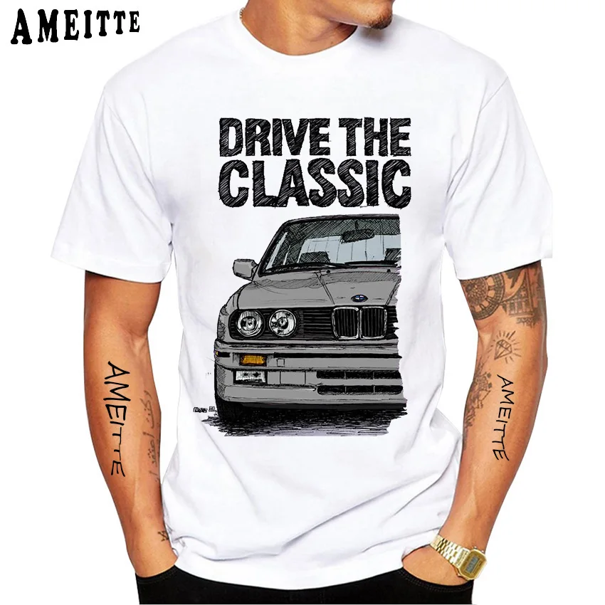 メンズ半袖Tシャツ,ヴィンテージ,m3,e36 m5,ターボ,デザイン,クラシック,21,ヒップホップスタイル,白,Bmw-E30