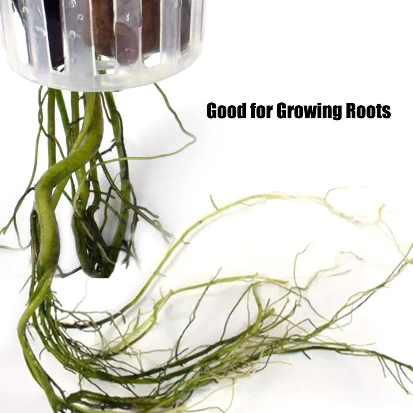 2PCS Hangable Aquatic Plant Holder with Holes Aquarium Decoration Plant Cup Pot Acrylic Aquatic Plant Cup Decoration Tool - view 2