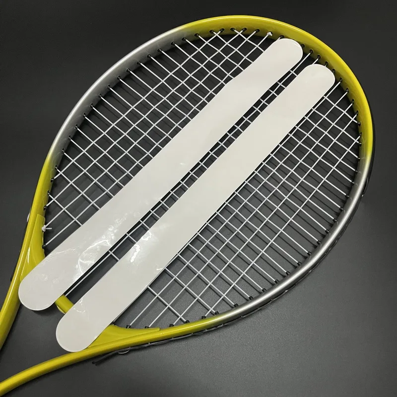 2 Pcs Thick Self Adhesive Tennis Racket Head Edge Protector Tape Transparent TPU Tennis Accessories Racket Frame Anti Paint Off