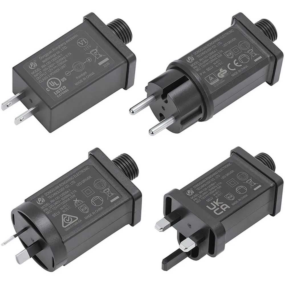 IP44 American Standard,European Standard,Australian Standard,British Standard Power Supply 12V1000mA/1250mA/1500mA Transformer