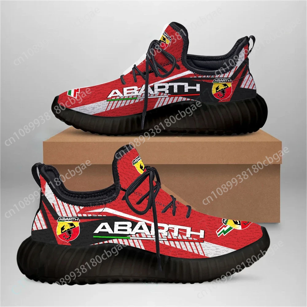 Abarth sepatu berjalan kasual pria, sneaker olahraga ringan uniseks tenis ukuran besar nyaman untuk lelaki