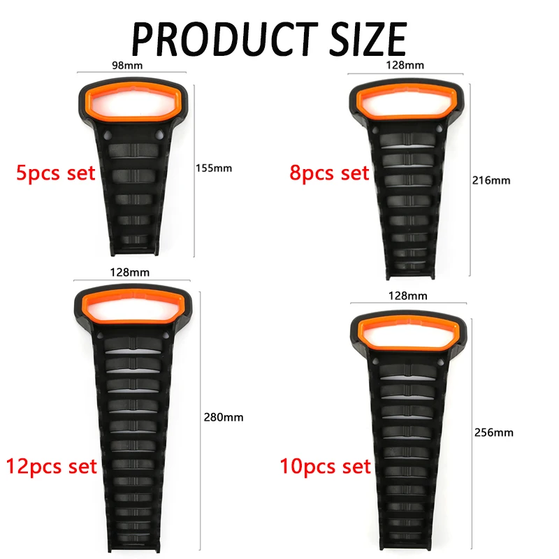 Imagem -06 - Chave de Armazenamento Ferramentas Rack Plástico Organizador Bandeja Sockets Sorter Standard Spanner Titulares Chave Titular Torx