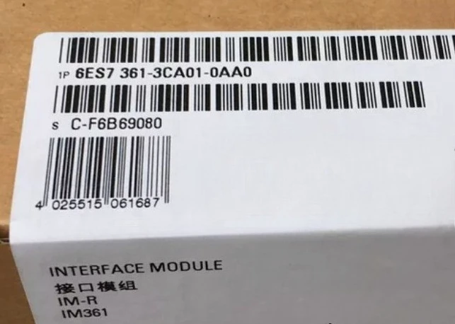 Brand New Original 6ES7361-3CA01-0AA0 6ES73613CA010AA0 SIMATIC S7-300 Module Fast Delivery