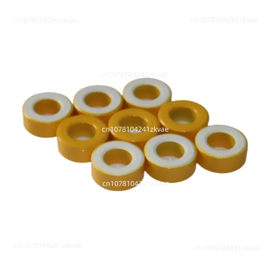 50PCS Ferrite Core Toroid Core  T106-26 Ferrite Chokes Ring Iron Inductor Ferrite Rings Yellow White