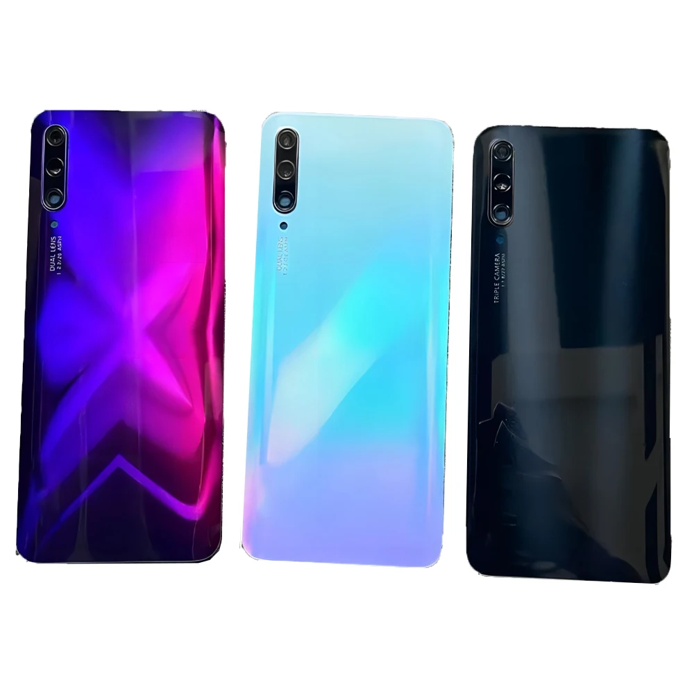 For Huawei Y9S Battery Cover Back Housing Glass Rear Door Case With Camera Lens Adhesive P Smart Pro 2019 STK-L21 LX3 STK-L2