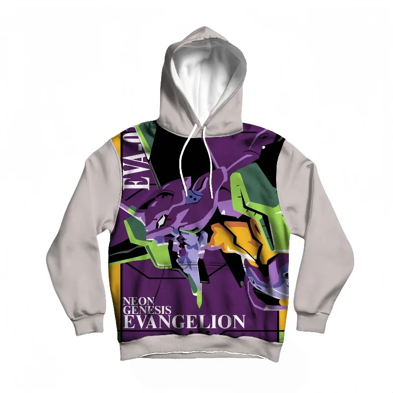 

Мужская толстовка с 3D принтом в стиле аниме Neon Genesis Evangelion Mecha, повседневная уличная одежда, модный топ, мужская осенне-зимняя модная одежда