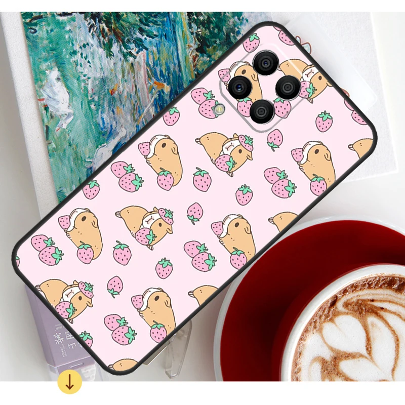 モルモット柄ケース Samsung Galaxy M20 M31 M16 M36 M56 M33 M53 M13 M12 M32 M52 M15 M55 M14 M35 M34 M54用