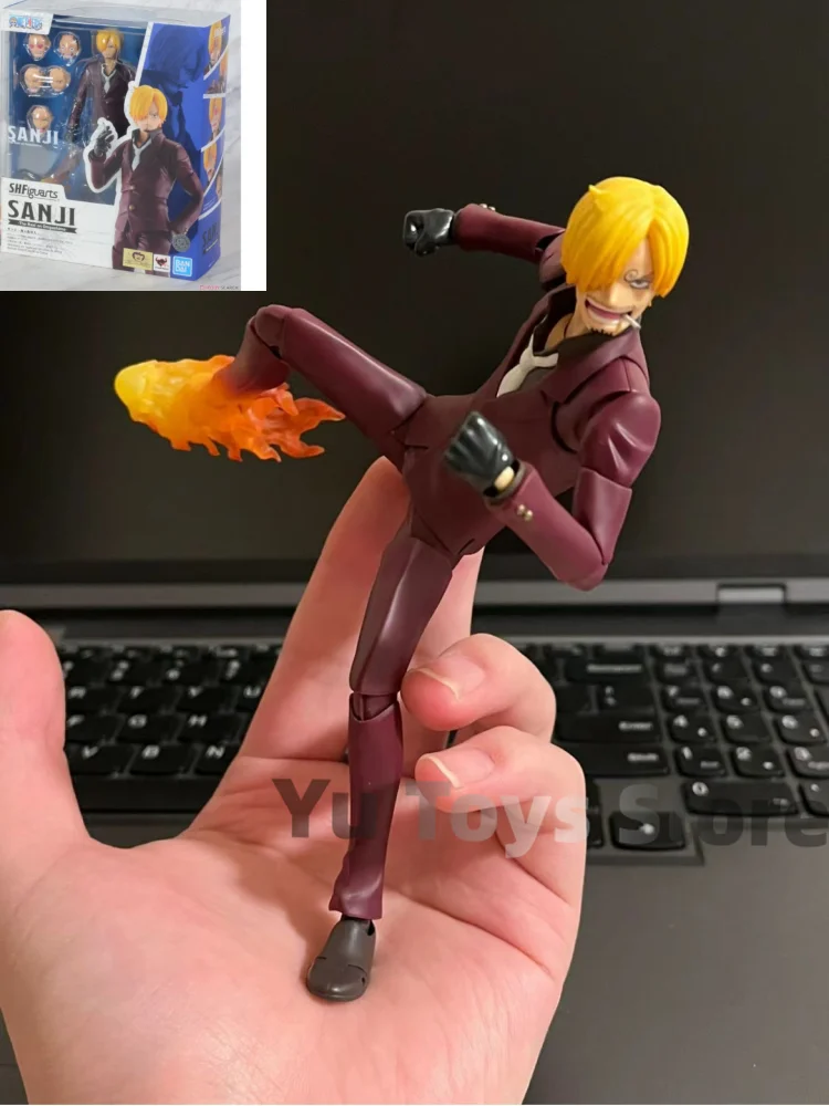 

Bandai One Piece Genuine Anime S.h.figuarts Sanji Pvc Action Figures One Piece Shf Figurine Christmas Toys Gift