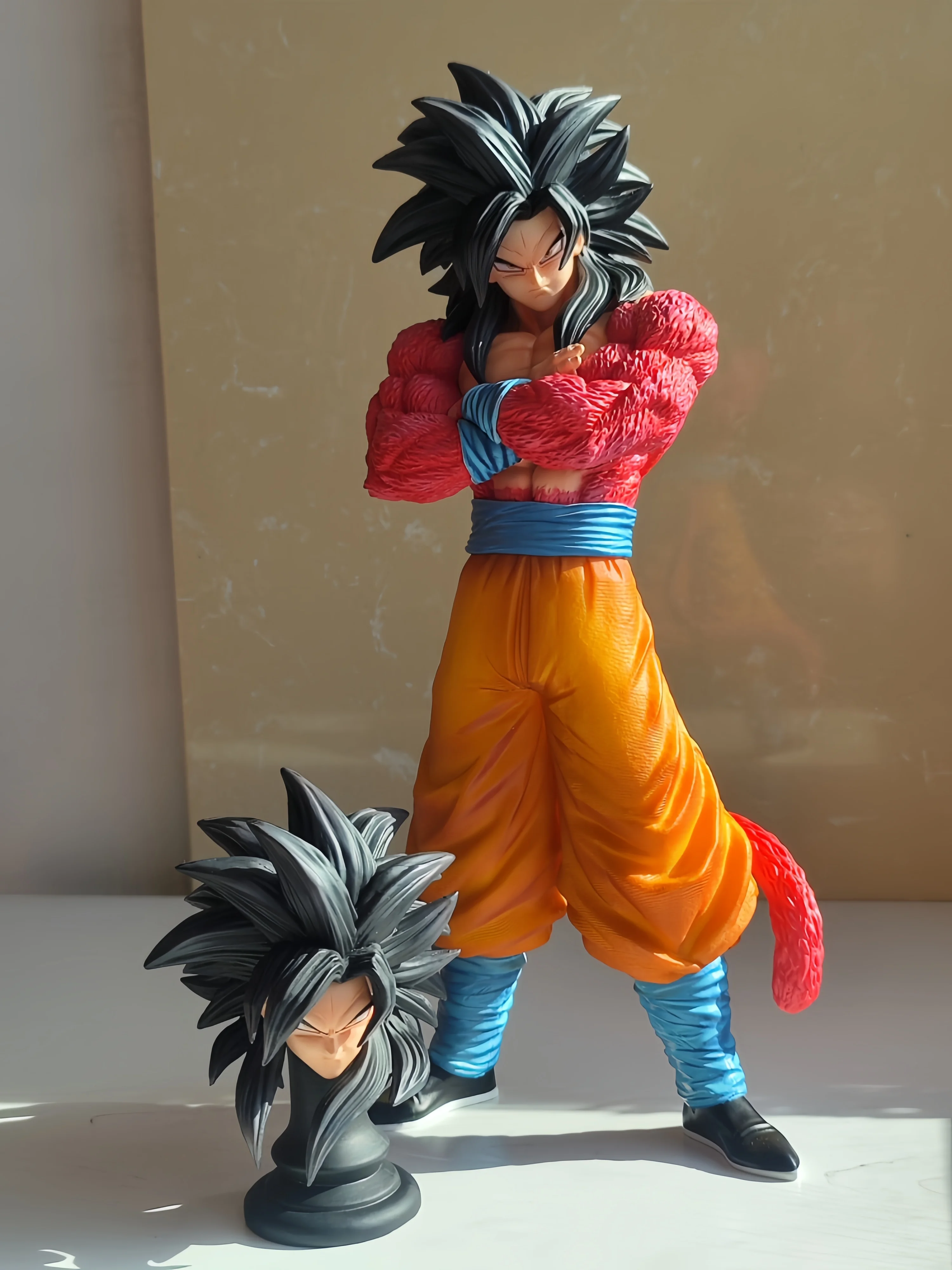 32cm Dragon Ball Anime Toy Super Saiyan 4 Goku Jt Statue Brother Planb Anime Model Collection Desktop Ornament Holiday Gift