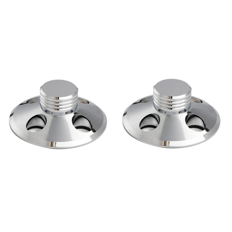 2 PCS CD Stabilizzatore disco bilanciato Argento Metallo Audio LP Giradischi in vinile Stabilizzatore disco in metallo Giradischi Morsetto per pesi Hifi