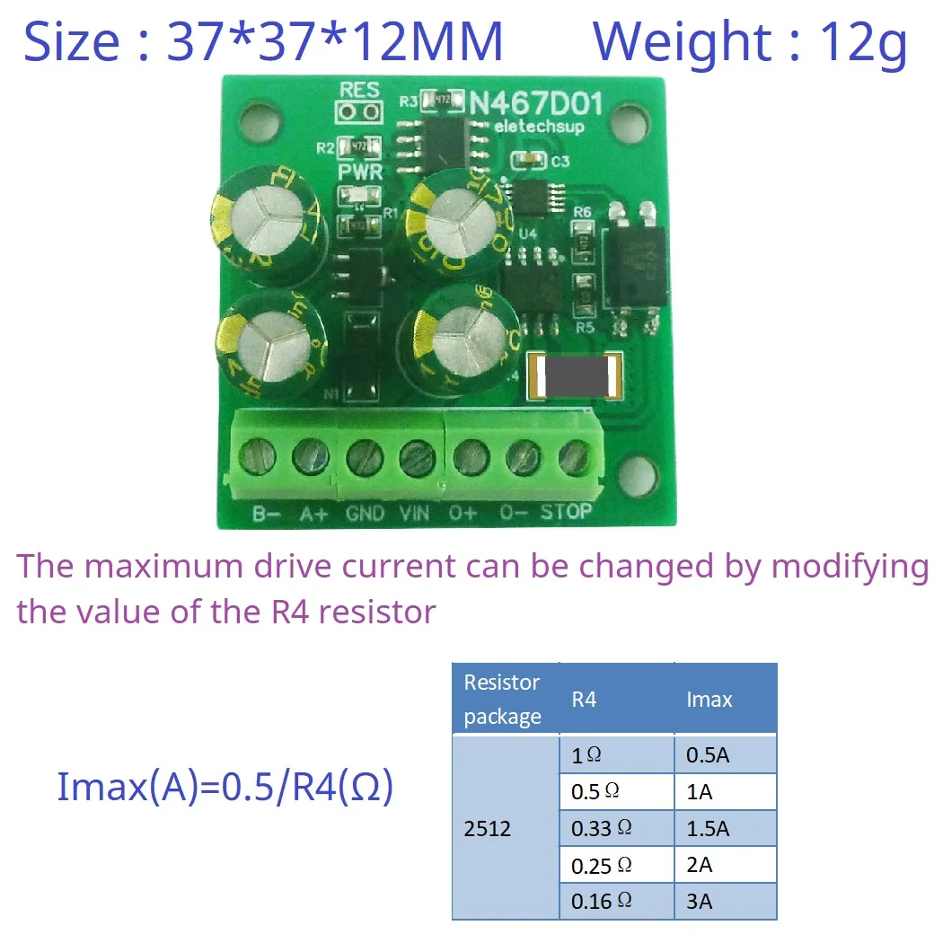 12V 24V 1-2A RS485 MODBUS RTU Small DC Motor Driver Forward Reverse Stop Delay Controller Run Independently After Setting