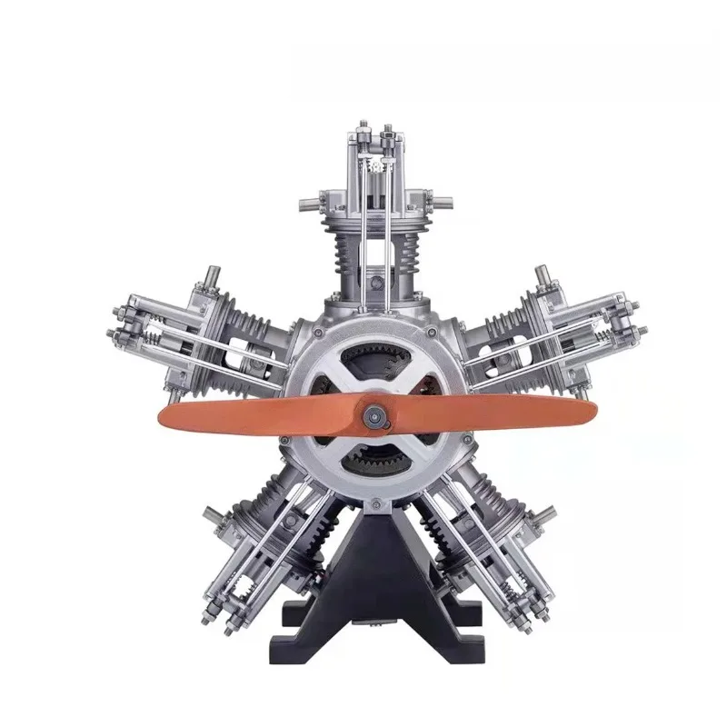 

Star five-cylinder engine Assembled model Movable aircraft engine