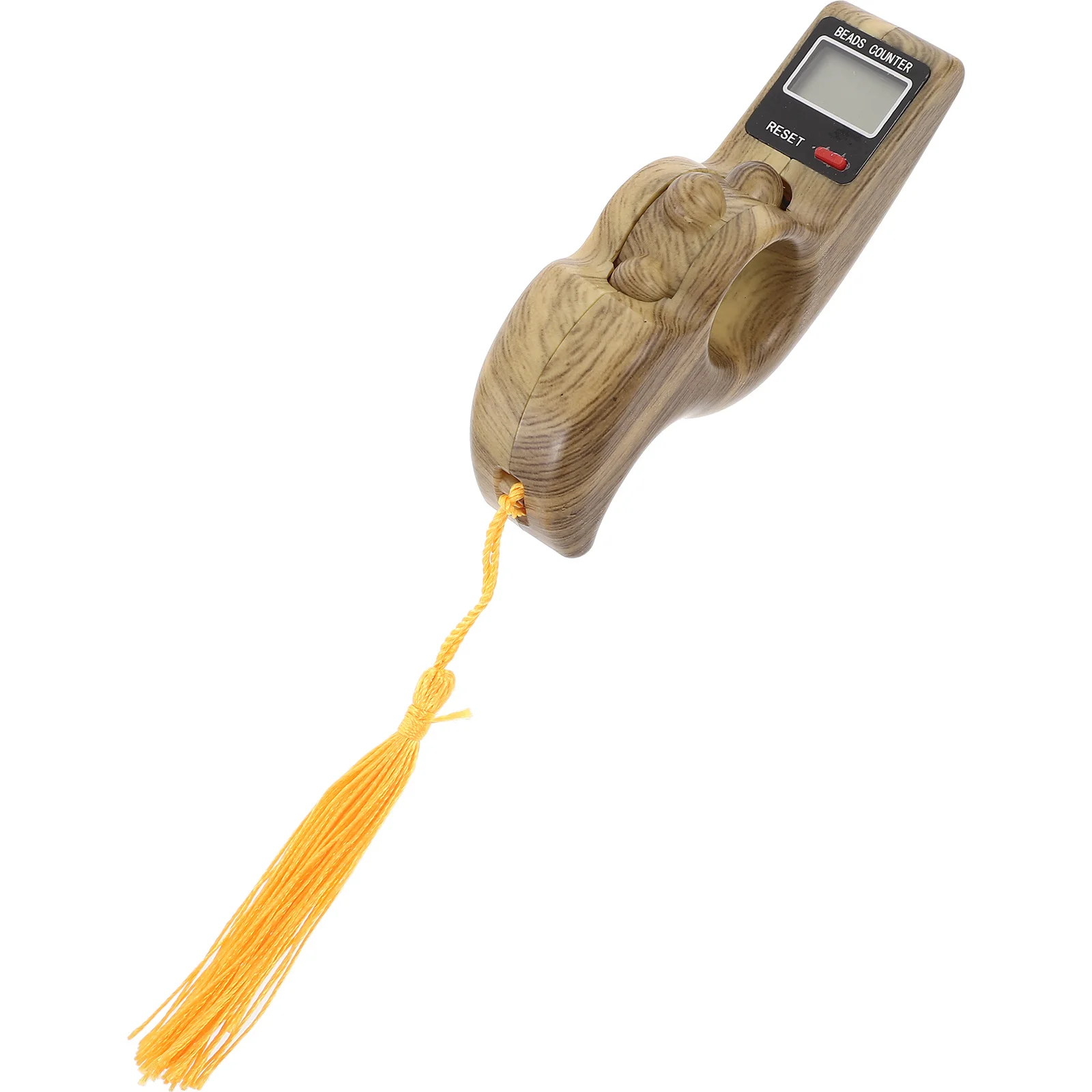 Clicker per perline elettroniche durevoli e leggeri in noce da 1 pezzo per la preghiera del Buddha buddista