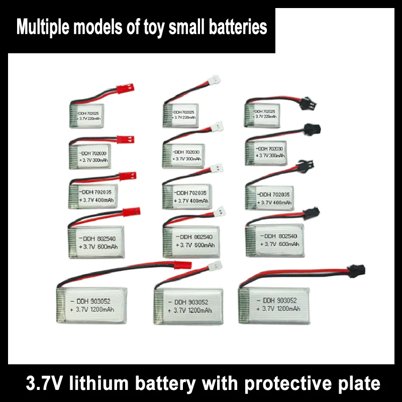 Pilot zdalnego sterowania bateria litowo-polimerowa 3.7v 450mah 500mah 550mah Sm/wtyczka Jst nadaje się do zdalnego sterowania Quad Rotor Uav