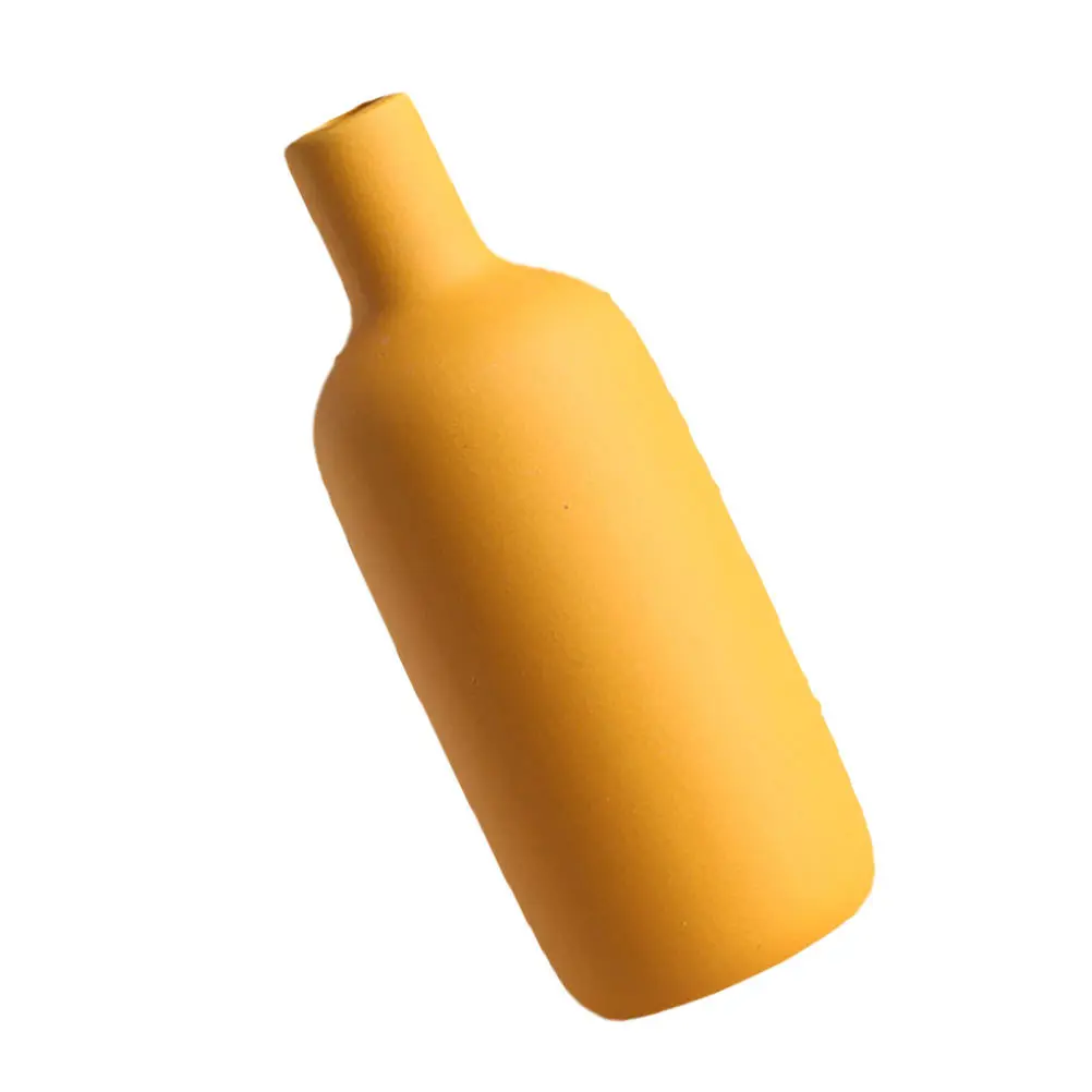 

1Pcs Ceramic Flower Vase Rustic Style Simple Decoration Dried Flower Vase Compact Size Floral Arrangement Ornament