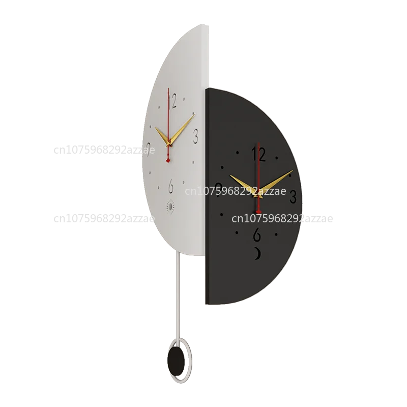 

2025 New Double-Sided Corner Wall Clock for Home Living Room Modern Simple Creative Corner Clock Wall Lamp Yangjiao Clock