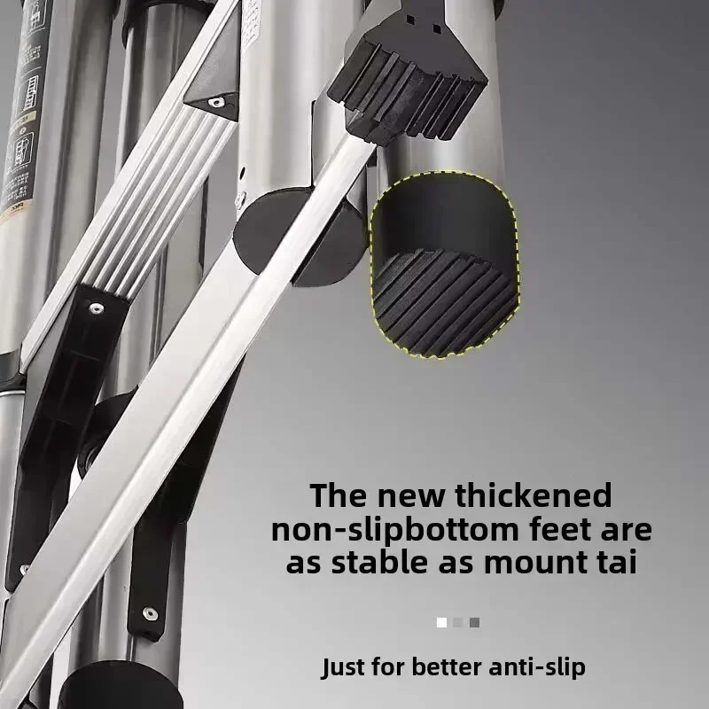 Multifunctional Stainless Steel Telescopic Ladder Portable Folding Ladder Herringbone Ladder Engineering Lifting Step Ladder image 3