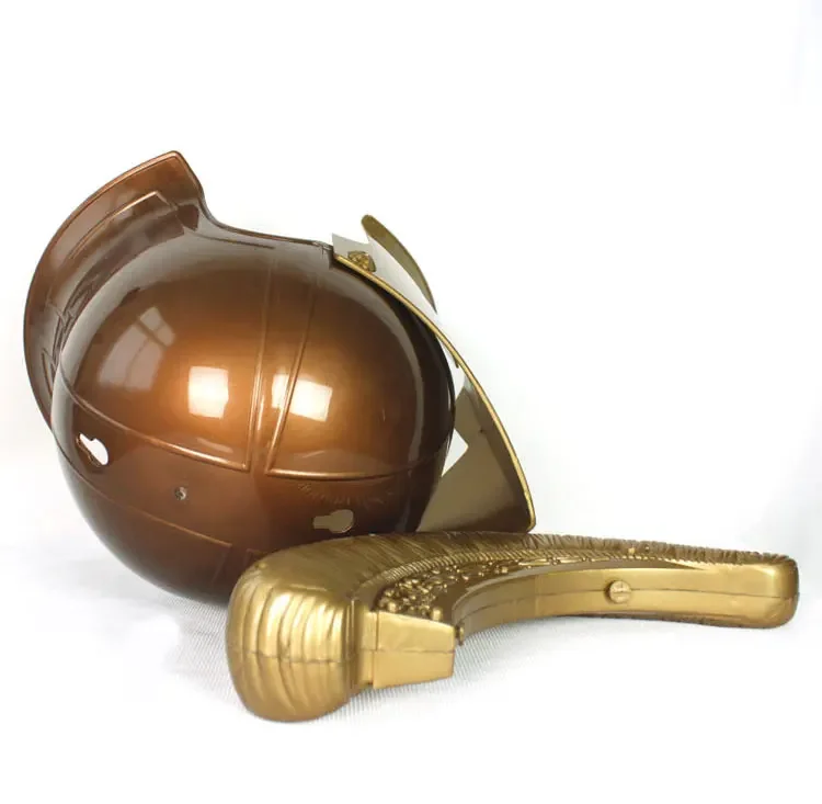 Halloween Stage Performances Ancient Rome Hero Role Cosplay Plastic Helmet Toy