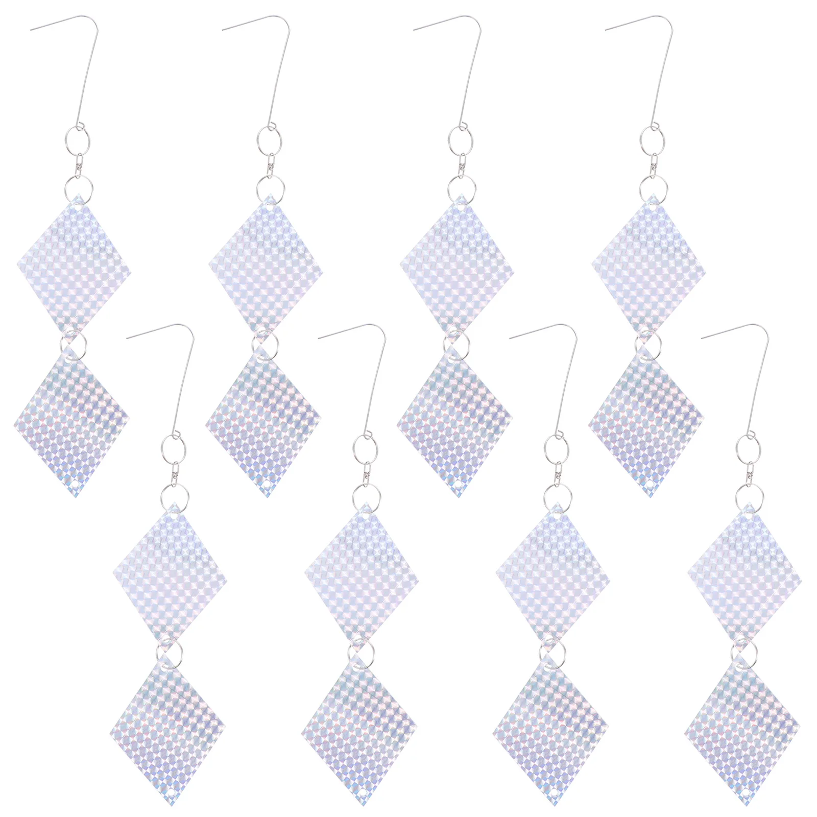 

8 Pcs Scare Reflectors Bird Repellent Devices Durable Repellent Devices for Farml Decorative Alloy Sheet