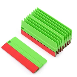 EHDIS 10pcs Car Film Wrap Tool Felt Edge Vinyl Squeegee Tinting Scraper Graphic Sticker Applicator Window Cleaning Spatula Wiper