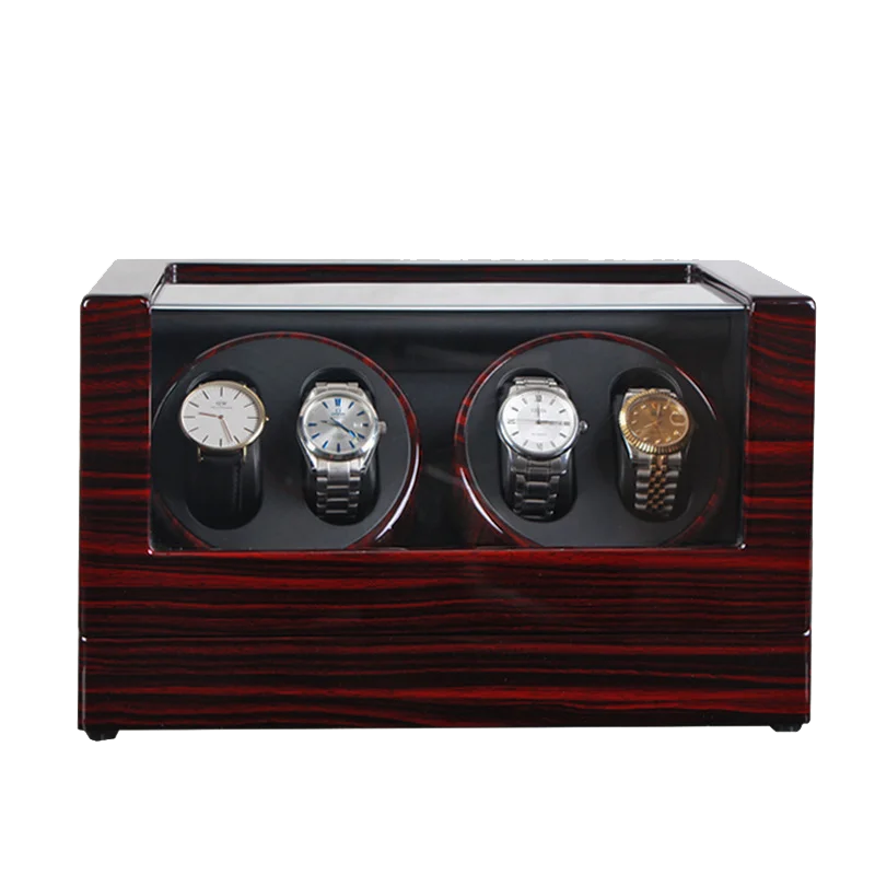 

Classical Factory Direct Sale Wholesale Wooden Automatic 4+6 Watch Winders With Compartments for 10 Watches Winder Boxes